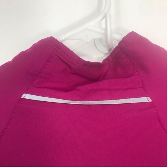 Adidas Magenta Pink White Stripe Vented Zip Up Track Jacket - Picture 14 of 15